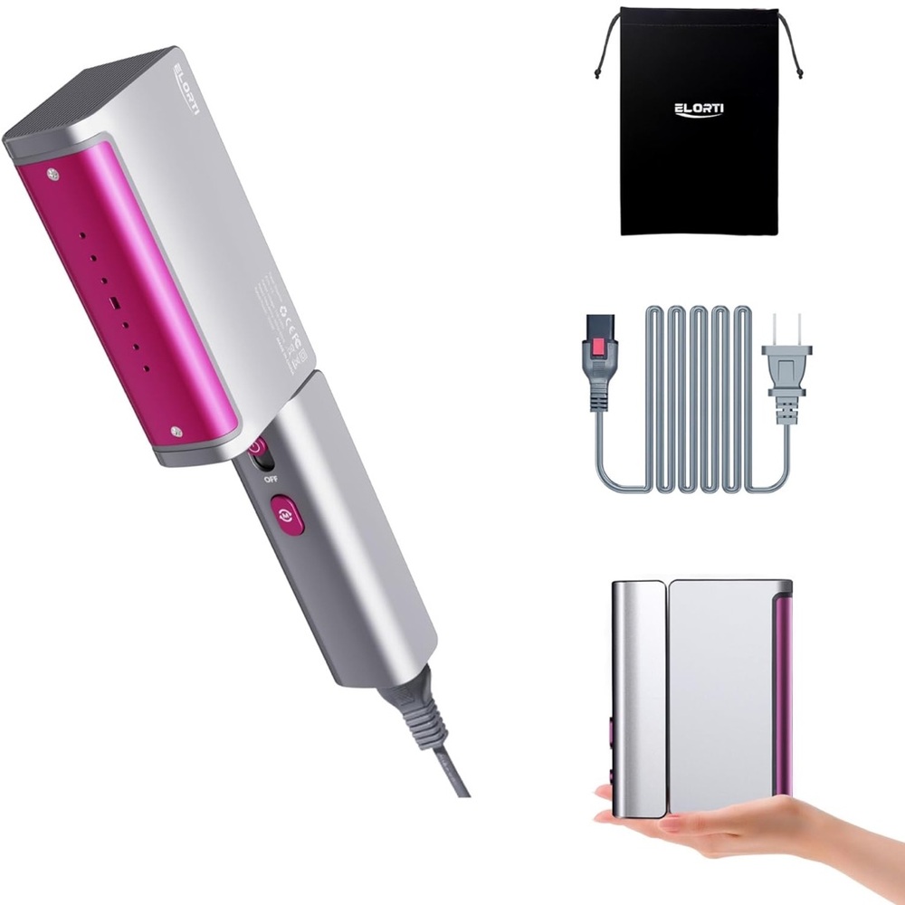 Silver and Pink Garment Steamer - Picture 8 of 13